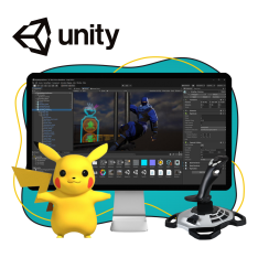 Мир игр на Unity 2D на популярном движке + AI-помощники - КИБЕРшкола программирования для детей, компьютерные курсы для школьников, начинающих и подростков - KIBERone г. Иваново